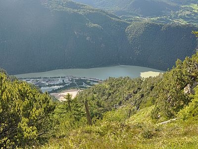 Der Saalachsee ist in Sicht.