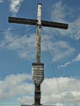 Das Gipfelkreuz des Dreisesselberg