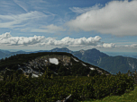 Blick nach Westen zum nahen Schreck (1725 m)