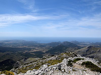 Der Ausblick nach Südwesten Richtung Andratx