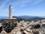 Die Gipfelsäule des Puig de Galatzó
