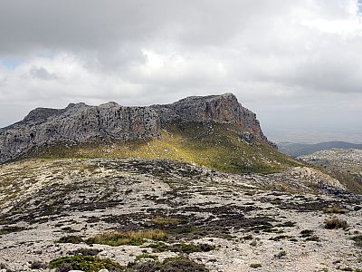 Wir steuern direkt auf den Sattel zum Puig de Ca zu