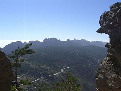 Blick zurück zur Passstraße