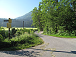 Kurz vor dem Wanderparkplatz in Durchholzen