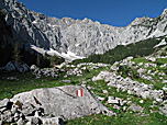 Hier biegen wir rechts ab Richtung Winkelalm