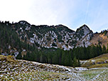 Blick zu Hochsalwand und Lechnerkopf