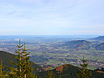 Blick zu Simssee und Chiemsee