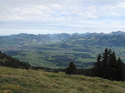 Ganz links liegt Sonthofen...