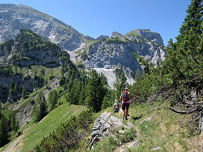... und müssen ein paar Meter absteigen
