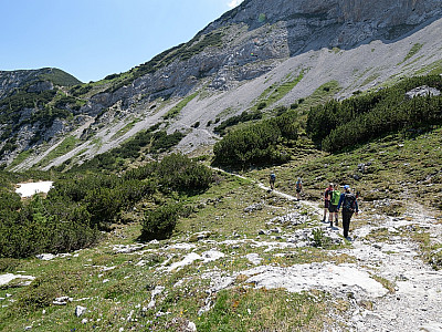... und treffen dort wieder auf den Hauptweg