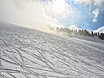 Am Wochenende sind die Hänge im Besitz der Alpinskifahrer