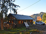 ...und wir passieren die Bergwachthütte