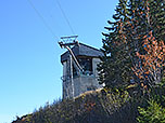 Blick empor zur Bergstation