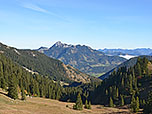 Blick vom Taubensteinsattel zum Wendelstein