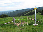 Hier kommt der Weg von Greiling herauf