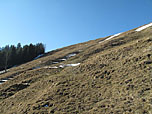 Unterwegs zum Bergrücken