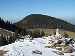 Im Hintergrund der Große Riesenkopf