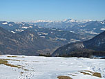 Ein letzter Blick über das Inntal zu den Loferer und Leoganger Steinbergen