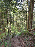Über die Salintreppe wandern wir zügig bergab