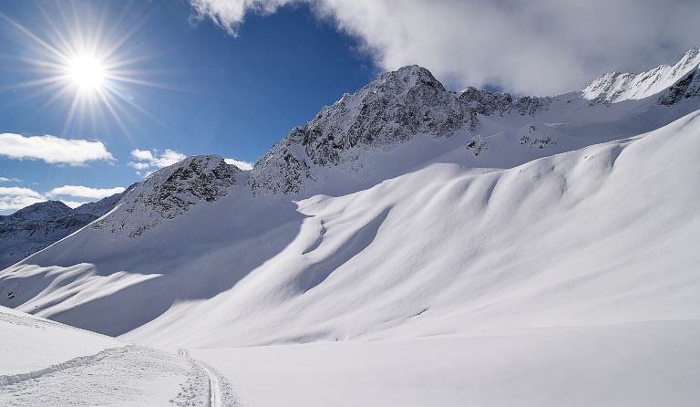 Rietzer Grießkogel (2884 m) als Skitour