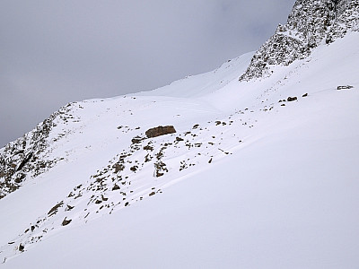 ... die Rampe, der wir nach Nordwesten folgen.