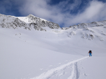 ... und unser Ziel, der Rietzer Grießkogel, wird erstmals sichtbar