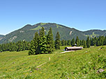 Blick zurück über die Sieblialm zur Bodenschneid