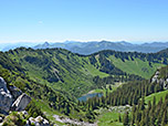 Blick hinunter zum Röthensteiner See