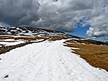 ...und wandern auf den Gipfelaufbau des Rittner Horns zu