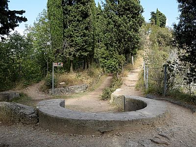 Reste einer Geschützstellung