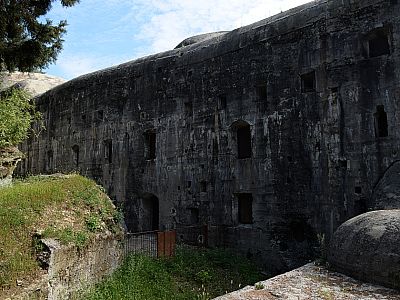 Blick auf die Unterkünfte des Werk Garda