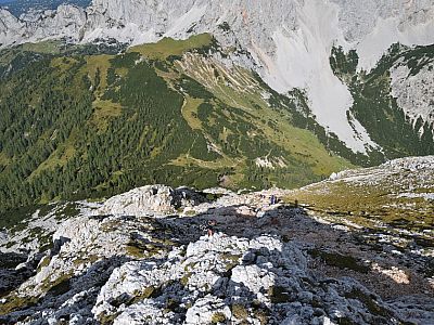... und der Blick reicht bis zum Sulzenhals-Sattel