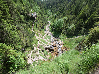 Schnell hat man an Höhe gewonnen
