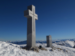 Wunderschön - das 2020 errichtete Gipfelkreuz auf der Seekarlspitze