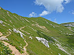 ...blicken wir hinüber zum Gipfel der Rofanspitze