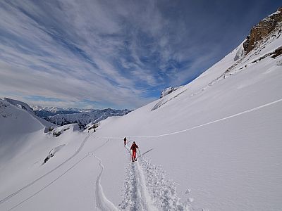 Der Blick zurück zur Grubascharte
