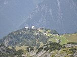 Blick zurück zur Bergstation der Rofanbahn