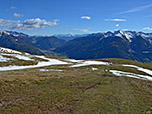 Über das Eisacktal blicken wir zu den Dolomiten