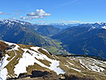 Blick über das Eisacktal zu den Dolomiten