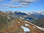 Blick zum Aussichtspunkt mit den Panoramatafeln