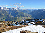 Unten das Rosskopf-Skigebiet, welches wir bei unserer Wanderung nicht durchqueren mussten