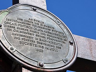 Gipfelkreuzinschrift des Buchsteins