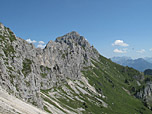 Blick von der Judenscharte zur Köllenspitze...