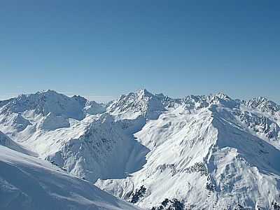 Im Westen die Grubenwand (3173 m)