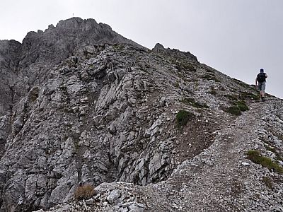 Auf dem Nordgrat zum Gipfel