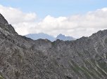 Im Hintergrund die Gabelspitze (2581 m) und der Rudiger (2380 m)