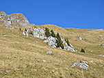 Blick hinauf zum Gipfel der Rotwand...