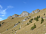 Den rötlichen Felsen, die der Rotwand ihren Namen verliehen