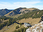 Unten die Bergstation der Taubensteinbahn