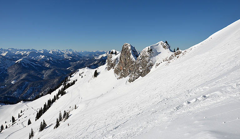 Rotwand (1884 m) als Winterwanderung